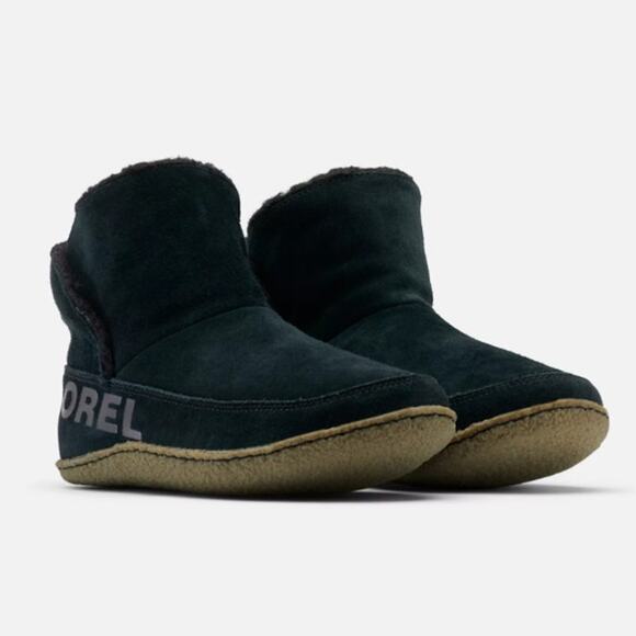 Sorel Nakiska Faux Fur Lined Bootie Boot Black Womens Size US 8.5 EU 39.5 UK 6.5 - Picture 1 of 9